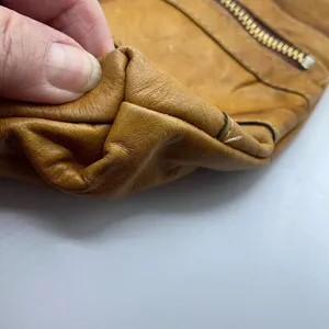 Vintage boho Leather Made in Hong Kong top handle bag. thumbnail 12