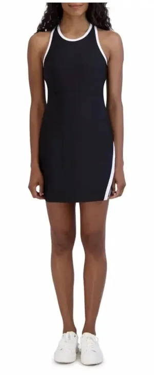 SAGE Collective Women’s Black Active Tennis Dress w/ Shorts Racerback SMALL EUC thumbnail 1