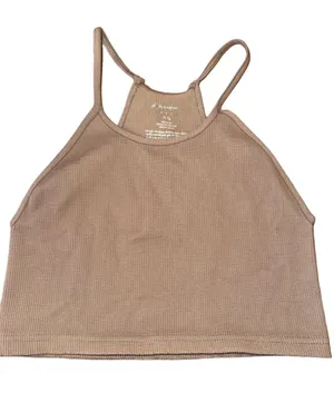 FP Movement Ribbed Tank Top Beige Size XL thumbnail 1