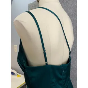 Azazie‎ One Shoulder Emerald Green Formal Gown Bridesmaid Dress Size C thumbnail 3