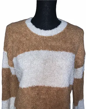 Teddy Stripe Pullover Sweater thumbnail 5