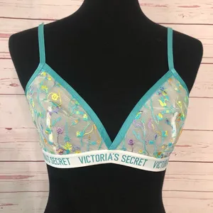 Victoria’s Secret Spring Floral Mesh Bralette thumbnail 1