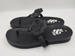 Sam & Libby Flip Flops Womens Size 7.5 Black Alexandra Thongs Summer Whimsygoth thumbnail 4