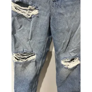 We The Free Free People Straight Leg Distressed Jeans High Rise 28 M thumbnail 2