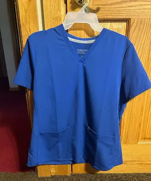 Royal Blue Fabletics Scrub Top M thumbnail 1