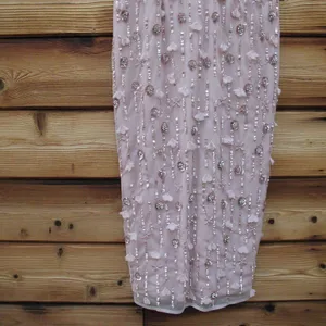 MAC DUGGAL 94117 Pink Cap Sleeve Column Midi Dress With Floral Beading thumbnail 11
