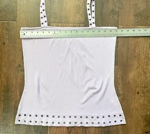 Bisou Bisou Jeans lavender knit tank top, size XL thumbnail 4