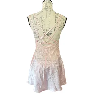 Victoria's Secret Vintage 1995 Pink Satin Lace Lingerie Pajama Nighty Small thumbnail 3