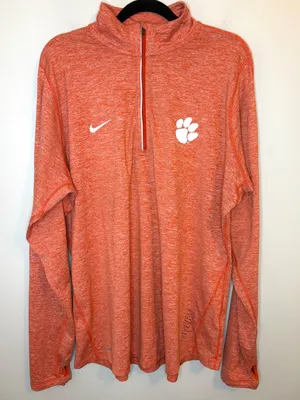 Nike Clemson Tigers Dri-FIT 1/4 Zip Pullover Women XXL Orange thumbnail 1