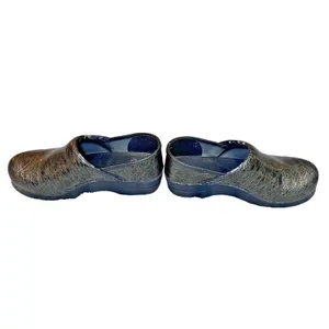 Dansko Womens Size 39 Professional Clogs Metallic Birds Nest Scribble Pattern thumbnail 9