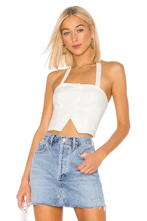 Superdown Estella Button Front Top NWT thumbnail 1