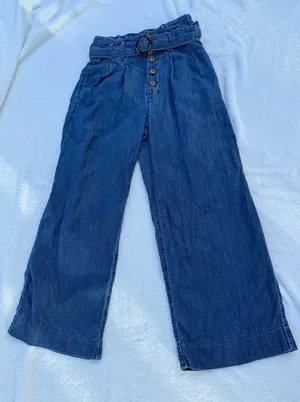 Abercrombie & Fitch Women's‎ Wide-Leg Chambray Pants Size XS – Paperbag Waist thumbnail 1