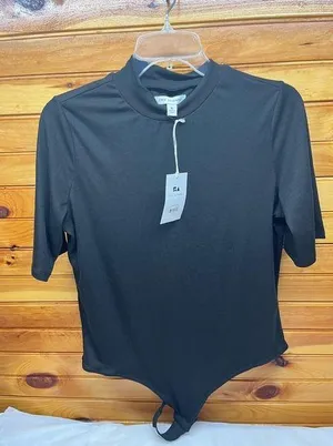 Free Assembly mock neck‎ bodysuit Black Size XL thumbnail 1