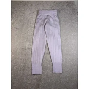 Free People Intimately Around the Clock Cozy Jogger Pants Purple Ribbed, Size Xs thumbnail 4