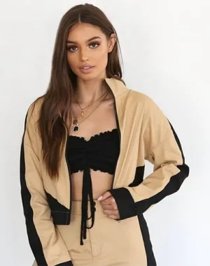 Tiger Mist Harley Crop Jacket Size Small thumbnail 1