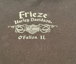 Harley Davidson Frieze O’Fallon IL Womens Size XL Black Short Sleeve Shirt Biker thumbnail 11