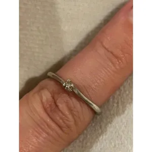 Ring band 925 sterling silver unique cute size 6 thumbnail 3