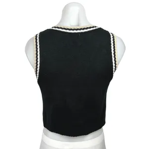 Princess Polly Knitted V-Neck Sleeveless Pullover Crop Vest Sweater Top Sz XS/S thumbnail 2