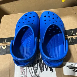 CROCS Bright Cobalt Blue Classic Rubber Slip On Clogs Size 7 Women's 5 Men's $50 thumbnail 6