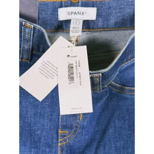 NWT SPANX High Rise Wide Leg Jeans A-Line S Blue Denim Casual Classic Retro thumbnail 7