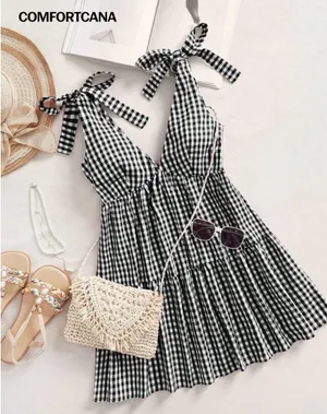 Plaid dress Multiple Size M thumbnail 1