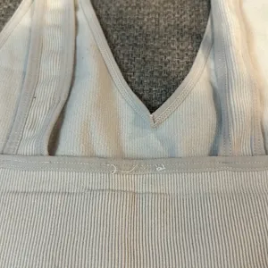 MOVING SALE White ribbed vneck ribbed tank thumbnail 8