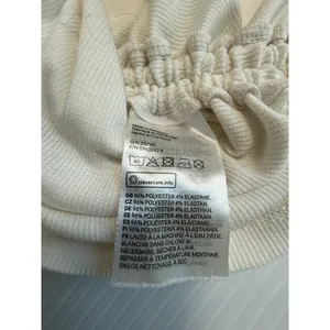 H&M Divided Sleeveless Ribbed Dress‎ Bodycon Ruched Drawstring Beige Small thumbnail 6