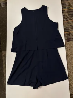 NWT Navy Romper thumbnail 1