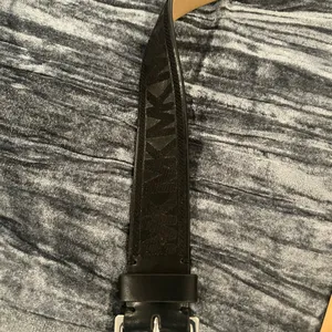 Michael Kors Black Leather Belt Size S thumbnail 6