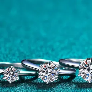 1 Ct Solitaire Engagement Ring Brilliant-Cut Simulated‎ Diamond, Size 8 thumbnail 9