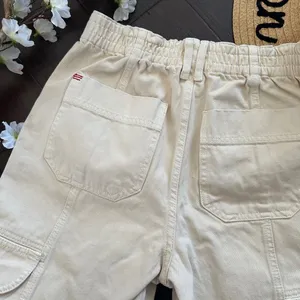BDG Urban Outfitters Relaxed Skate Cargo Jeans Cream High Rise Size 27 thumbnail 12