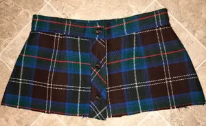 Vintage Micro Mini Plaid Skirt Small thumbnail 5