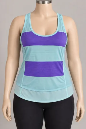 Lululemon Run Mod Moves Singlet 8/10 Y2K Aquamarine Power Purple Tank thumbnail 1