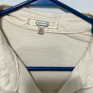 Gimmicks from Buckle Cream and Tan Embroidered Button-Up Shirt thumbnail 3