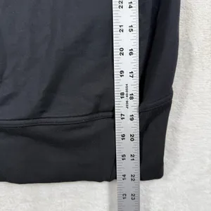Lululemon High Lines Pullover Black Funnel Neck Pleated Back Pullover Size 2 thumbnail 3