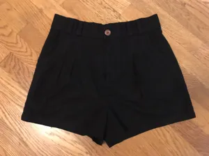 Black high waist pleated short size L thumbnail 7