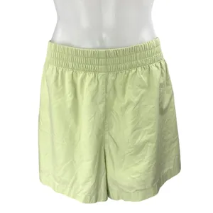 Abercrombie & Fitch Green Long Sleeve Button Shirt High Rise Shorts 2 Pc Set M/L thumbnail 4