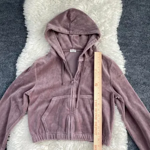 John Galt Velour Pants Mauve Pink Purple Anastasia Velvet Jacket Zip Up thumbnail 6