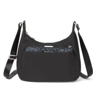 Baggallini Peek A‎ Boo Crossbody Hobo Bag Black Medium Travel Purse Everyday thumbnail 2
