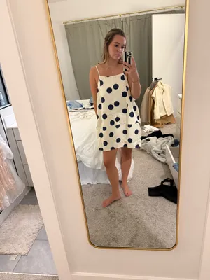 Boutique Polka dot baby doll dress thumbnail 2