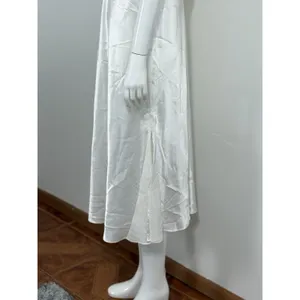 Oscar de la Renta Pink Label Women XL Satin Nightgown Long Robe Set Ivory Bridal thumbnail 7