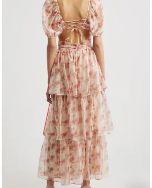 Floral Maxi Dress Lulus thumbnail 3