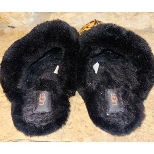 UGG Scuffette II Panther Leopard Print Calf Hair Slide Slipper Mules 10 thumbnail 4
