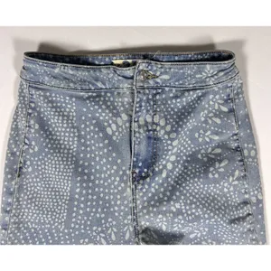 Free People Jeans Women's 27 Flare Bell Bottom High Rise Floral Paisley Festival thumbnail 5