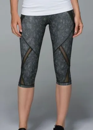 LULULEMON Cool To Street Crop Olive Green Palm thumbnail 1