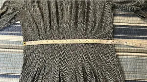 MICHAEL Michael Kors Herringbone-Print Matte-Jersey Dress, Women's Size S thumbnail 9