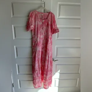 LoveShackFancy Edie Maxi‎ Dress Pink NWT Small thumbnail 8