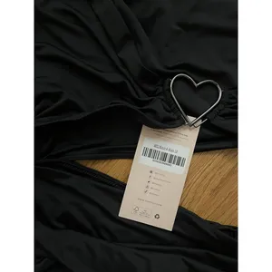 NEW! Oh Polly Black one shoulder maxi cutout dress heart detail US 6 thumbnail 4