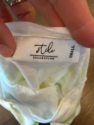 Stile Light Green Stripe Crewneck Sweater - Women’s Size Small - P304 thumbnail 5