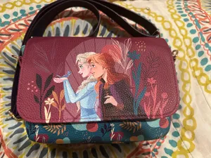 NWOT Disney Parks Frozen 2 Anna and Elsa Fleur design Crossbody Bag thumbnail 1